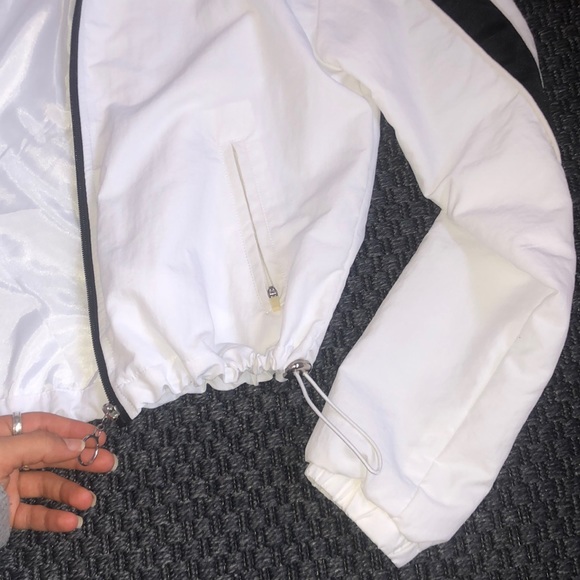 White Original Ashley Bomber Jacket By 26 International - Picture 3 of 6